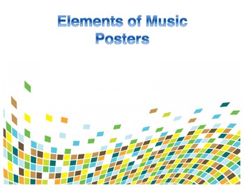 Preview of Elements of Music Posters