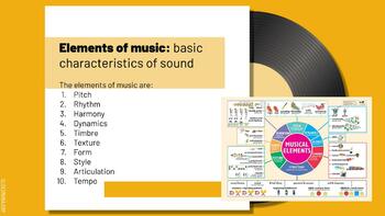 Preview of Elements of Music Presentation (CA Music Standards)