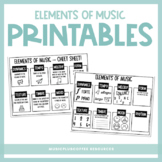 Elements of Music | Printables
