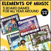 Elements of Music Theory Games - 5 Music Fun Activities fo