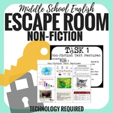 Elements of Non-Fiction - Escape Room - Middle School English