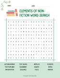Elements of Non-Fiction Word Search