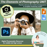 Elements of Photo Unit (Notes, Photography Assignment, Dig