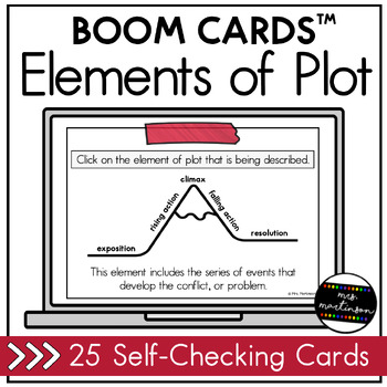 Preview of Elements of Plot | Boom Cards | Digital Task Cards