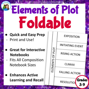 Preview of Elements of Plot Foldable