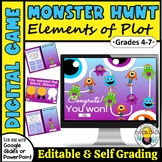 Elements of Plot Self-Grading Game | Monster Hunt Digital Game
