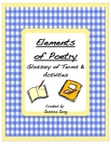 Elements Of Poetry Worksheet | Teachers Pay Teachers