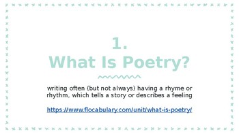 Elements of Poetry Powerpoint by Empowering the Middle Grades | TpT