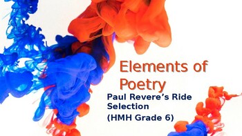 Preview of Elements of Poetry: A Skill-Based Lesson,  Grade 6 HMH