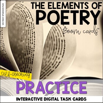 Elements of Poetry BOOM Cards™ by The Friday Afternoon Files | TpT
