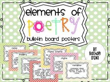 Preview of Elements of Poetry {Bulletin Board Posters}