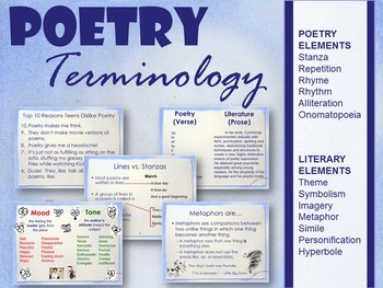 Preview of Elements of Poetry PowerPoint