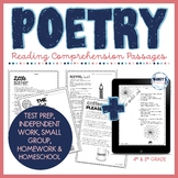 Elements of Poetry Reading Comprehension Passages 4th 5th 