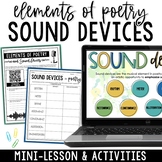 Elements of Poetry Sound Devices Mini-Lesson