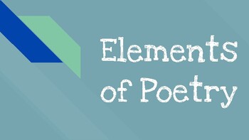 Elements of Poetry Word Wall by Leah Costa | Teachers Pay Teachers