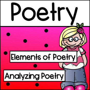 Elements of Poetry and Analyzing Poetry by Lessons For The Substitute