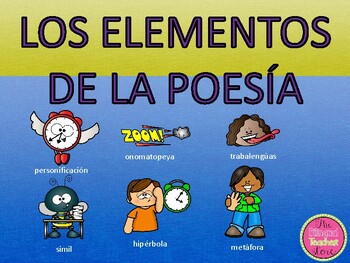 Preview of Elements of Poetry in Spanish