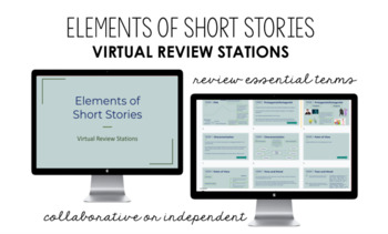 Preview of Elements of Short Stories Review Virtual Stations 