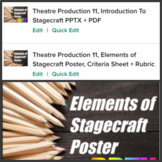 Elements of Stagecraft, Criteria Sheet Assignment + Rubric