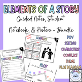 Elements of Story - Guided Notes Slides - 14 Page Student 