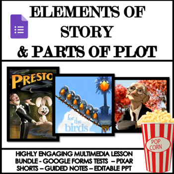 Preview of Elements of Story & Parts of Plot Multi-Media Lesson Bundle