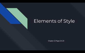 Elements of Style Presentation by Kaitlyn Muller | TPT