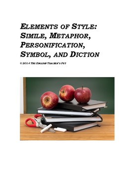 Preview of Elements of Style: Simile, Metaphor, Personification, Symbol, and Diction