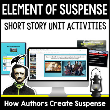 Preview of Element of Suspense | Short Story Unit | Horror Genre | Suspenseful