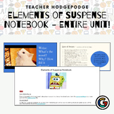 Elements of Suspense Unit of Study (Notebook & Teacher Decks)