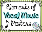 Elements of Vocal Music Posters {Striped}
