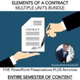 Elements of a Contract BUNDLE - (ENTIRE SEMESTER/Five Powe