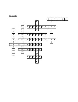 Elements of a Story Crossword and Worksheet by Chrystelle #39 s Creations