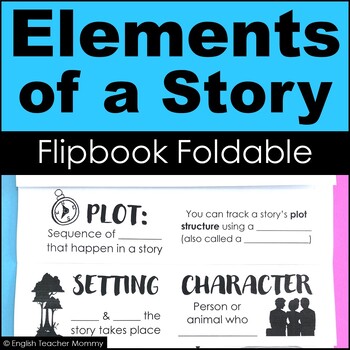 Preview of Elements of a Story Foldable - PDF & Digital