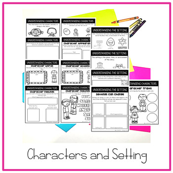 Elements of a Story | Posters, Graphic Organizers, and Worksheets