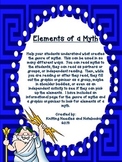 Elements of a myth: Information page and graphic organizer