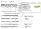 Elements of an Argumentative Essay Quiz
