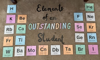Preview of Elements of an Outstanding Student (Bulletin Board)