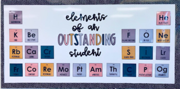 Preview of Elements of an Outstanding Student Science Bulletin Board!