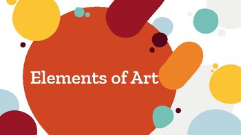 Elements of art slides by Arted Studios | TPT