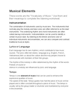 Elements of music by Enjoying Middle School General Music | TpT