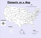 Elements on a map