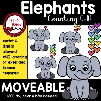 elephant counting worksheets  teaching resources  tpt