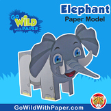 Elephant Craft Activity | 3D Paper Model