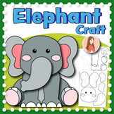Elephant Craft Activity | Animal craft | Bulletin Board | 
