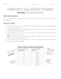 Elephant Equations Project - One- and Two-step Equations