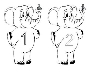 Elephant Numbers 1-20 - Class Decorations by Senior Kinders RM | TpT