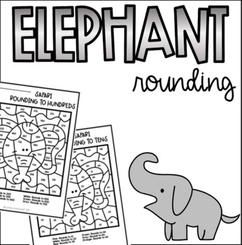 elephant colornumber worksheets  teaching resources  tpt