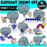 Elephant Shows Off - Short Story Clip Art Set {Educlips Clipart}