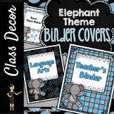 Elephant Theme Binder Covers