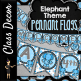 Elephant Theme Pennant Banners